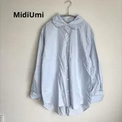 MidiUmi ミディウミ タックカラーシャツ サックス MidiUmi ミディウミ タックカラーシャツ サックス - メルカリ