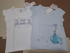 ★訳ありタグ付き新品★ディズニー アナと雪の女王 110cm Tシャツ2枚セット