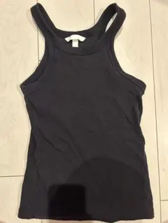 H&M タンクトップ リブ ブラック Sのサムネイル