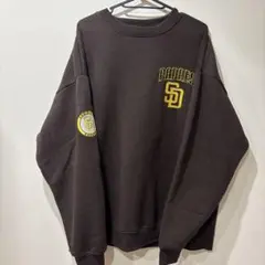 PADRES クルーネック トレーナー ブラウン L