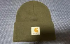 Carhartt オリーブ ニット帽