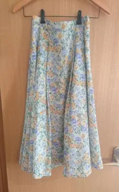 週末値下げ Techichi 花柄フレアスカート M ミント