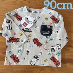 【新品】トミカ &サンリオコラボ　長袖カットソー　 サイズ90cmのサムネイル