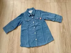 シャツワンピース　長袖トップス　90cm キムラタンのサムネイル