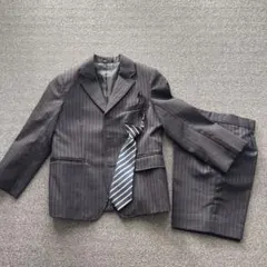 ArtLetter ストライプスーツ ネクタイ付き120
