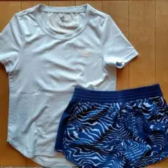 adidas ランニングウエア 上下セット 140