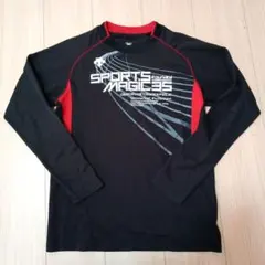 DESCENTE SPORTS MAGIC 35 長袖シャツ M ブラックレッド