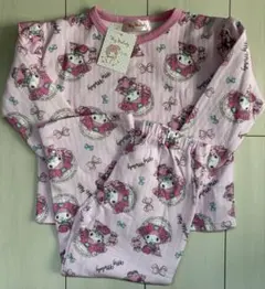 新品　110cm マイメロディ　長袖パジャマ　キルト　フリル　ピンク