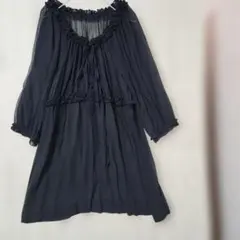 MARC BY MARCJACOBSフリル チュニック 透け感あり サイズ4のサムネイル
