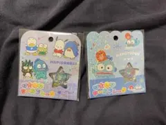 おはじきフレークシール　はんぎょどん、はぴだんぶいセット