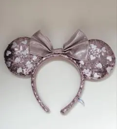 ディズニー ミニーマウス スパンコールカチューシャ ピンク