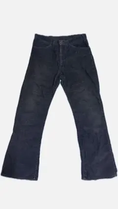 70s Levi's 517 コーデュロイ ネイビー Iライン フレア 雰囲気〇