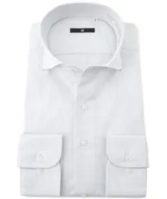 スーツセレクト BLACKLINE スナップダウン シャツ 首37/裄80