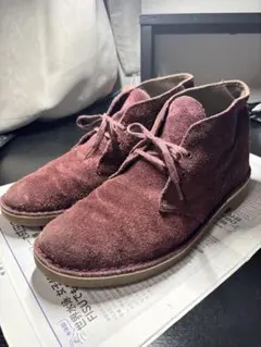 Clarks デザートブーツ　ワインレッド