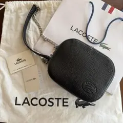 美品　LACOSTE ショルダーバッグ ブラック