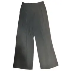シンメSINMEブラック ワイドタックパンツ　ブラック