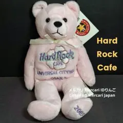 【シリアル入】ハードロックカフェ 大阪2周年 テディベア ピンク ぬいぐるみのサムネイル