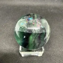 フローライトスフィア 虹あり、約6cm - メルカリ