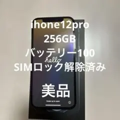 Apple iPhone 12Pro 256GB美品バッテリー100