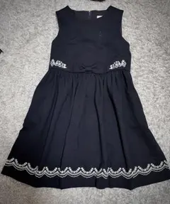 KUMIKYOKUネイビー フォーマルワンピース 120cm発表会