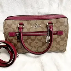 コーチ ローアン サッチェル ショルダーバッグ 2way PVC 83607