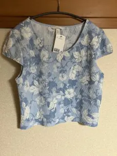 H&M 花柄　フレンチスリーブ　新品未使用