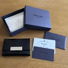 PRADA レザー キーケース (ブラック) 6連キーケース