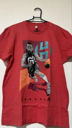 adidas ジェームズ・ハーデン Tシャツ レッド 半袖 バスケットボール　L