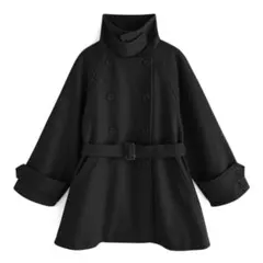 GRL (fo1762) ベルト付きマルチWayフェイクウールコート