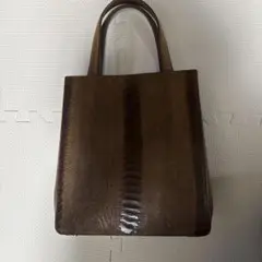 ブラウンレザー トートバッグ