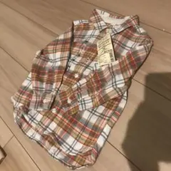 チェックシャツ90