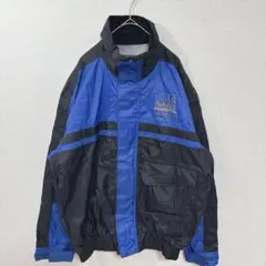 フォルザ　FORZA ナイロンジャケット 青/黒 【ＬＬ】 収納袋付き