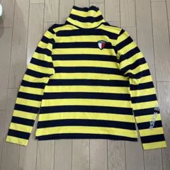 adidas ストライプ ハイネック