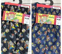 2枚 ビックリマン メンズ ステテコ LLサイズ 黒色 紺色 タグ付き 未使用