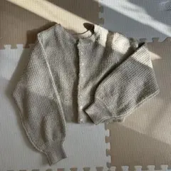 archives ラメ混ショート丈カーディガン M