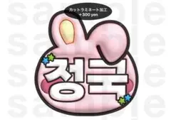 ジョングク BTS うちわ文字 ネームボード ぷっくり 防弾少年団