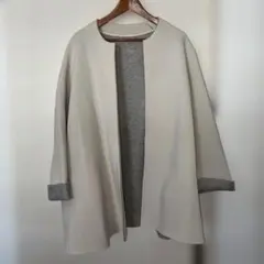 アウター ノーカラージャケット