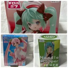 SEGA 初音ミク プライズ品 フィギュア3点セット