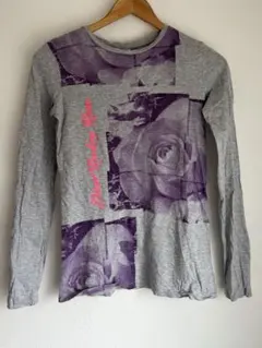 DIESEL Sサイズ 子供服 長袖Tシャツ グレー　サイズ７ コットン100％