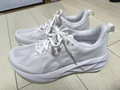 ASICS スニーカー 24.5cm ホワイト デザイン柄 新品 レディース