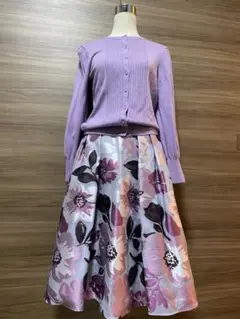 イエナ◼️カーディガン◼️ソフトパープル◼️M◼️