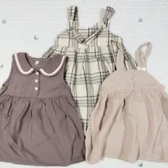 まとめ売り ワンピース セーラー 襟 うさぎ チェック バースデイ 西松屋