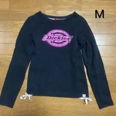 Dickies 長袖カットソー ピンクロゴ Mサイズのサムネイル
