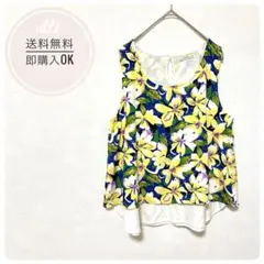 BOU JELOUD【ブージュルード】花柄レイヤードAラインタンクトップのサムネイル
