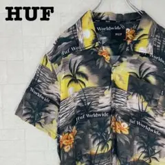 即完売モデル ハフ HUF☆レーヨン アロハシャツ ボタニカル M 485