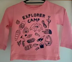 ザ・ノースフェイス キッズ 長袖Tシャツ ピンク 100cm