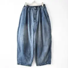 美品 ソウルベリー 3L 店長がつくったデニムもぽわんと9分丈ワイドパンツ