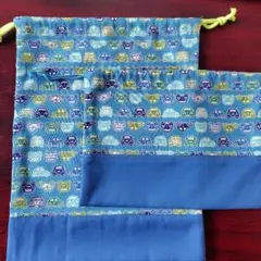 車柄　体操服袋セット　コップ袋 お弁当入れ　ランチ　おまけ付き