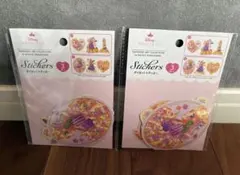 Disney ラプンツェル ダイカットステッカー　2パック　シール帳セット