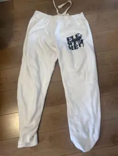 flexwitme スウェットパンツ FLEXWITME スウェットパンツ ホワイト - メルカリ